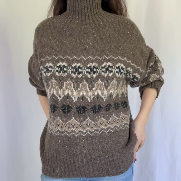 Altuzarra Cecie Sweater - Oak Moss Fairisle in S, NWOT - Picture 1 of 7